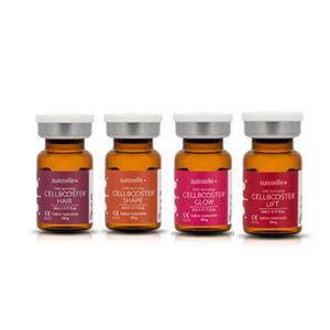 <b>Gama Cellbooster® : Glow, Lift, Hair, Shape</b><br>Dystrybutor: MEDIF Aesthetics <br><br> LIFT – kompleks liftingująco-regeneracyjny, GLOW- kompleks odżywczo depigmentacyjny, HAIR – wzmocnienie włosów, SHAPE – edukujące tkankę tłuszczową i obrzęki na twarzy. Oparta o kompleks stabilizowanego kwasu hialuronowego HA 18 mg (6 mg/ml) zintegrowanego z aminokwasami, peptydami, witaminami i mikroelementami w technologii CHAC.