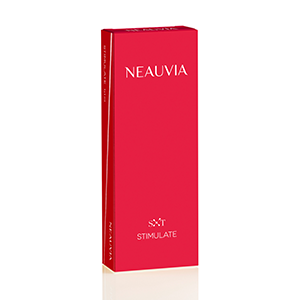 <b>Neauvia Stimulate, Neauvia</b><br>Dystrybutor: ITP. S.A. <br><br> Do tymczasowej korekty objawu pierwotnego zaniku starczego tkanek miękkich twarzy.  Skład: Usieciowany hydrożel z kwasem hialuronowym wzbogaconym o glicynę, L-prolinę i hydroksyapatyt wapnia w roztwór buforu fosforanowego.