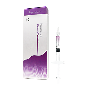 <b>Prostralane Natural B, Prostrolane</b><br>Dystrybutor: Anti Aging Institute Sp. z o.o. <br><br> Preparat do mezoterapii skóry twarzy i szyi na bazie nieusieciowanego kwasu hialuronowego (0,7%) oraz kompleksu 5 peptydów biomimetycznych. Zachowuje naturalny wygląd twarzy, jednocześnie likwidując widoczne niedoskonałości skóry. Za sprawą zastosowanej technologii powolnego uwalniania peptydów, działa jeszcze 2 tygodnie po zabiegu, peptydy stopniowo uwalniają się i penetrują w głąb skóry.