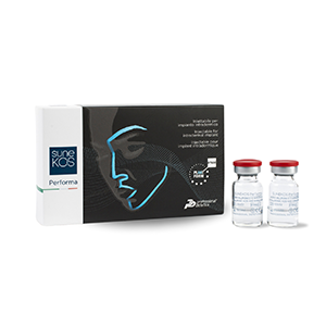 <b>Sunekos Performa, Sunekos</b><br>Dystrybutor: BD Aesthetic  <br><br> Formuła HY6AA, składająca się z kwasu hialuronowego o masie cząsteczkowej (50–250 kDa) oraz mieszanki sześciu aminokwasów (glicyny, L-proliny, L-lizyny, L-leucyny, L-waliny, L-alaniny), wspiera regenerację macierzy zewnątrzkomórkowej (ECM), stymulując procesy naprawcze i neokolagenezę. Spowalnia degradację kwasu hialuronowego przez hialuronidazę. Preparat do redukcji zmarszczek oraz wiotkości skóry twarzy, szyi, dekoltu i dłoni.