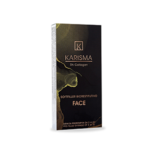 <b>Karisma Rh Collagen Face</b><br> Dystrybutor: BD Aesthetic <br><br>  Przeznaczenie i skład: Biostymulator nowej generacji wspierający naturalną, długotrwałą regenerację skóry. Zawiera rekombinowany kolagen ludzki typu I (Rh Collagen) – biozgodny, czysty składnik minimalizujący ryzyko alergii. W połączeniu z kwasem hialuronowym i karboksymetylocelulozą poprawia jędrność, elastyczność i gęstość. Zapewnia naturalne wygładzenie, redukcję zmarszczek i blizn oraz poprawę owalu twarzy bez efektu przerysowania. Dzięki stopniowej biostymulacji fibroblastów efekty pojawiają się po kilku dniach i narastają z czasem. Charakteryzuje się wysokim bezpieczeństwem.