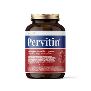 <b>PERVITIN®, SWISSMISS</b><br><br> Suplement stworzony z myślą o osobach aktywnych zarówno zawodowo, jak i sportowo, które potrzebują dodatkowej energii, koncentracji i odporności na stres. Pervitin® zawiera 31 aktywnych składników, m.in. adaptogeny (ashwagandhę, różeniec, macę, żeń-szeń, cordyceps), naturalne źródła kofeiny (yerba mate, guaranę, herbatę, kawę), aminokwasy oraz witaminy z grupy B. Formuła wspiera układ nerwowy, poprawia koncentrację, redukuje zmęczenie. Bez glutenu, bez laktozy, bez GMO, bez cukru, odpowiedni dla wegan.