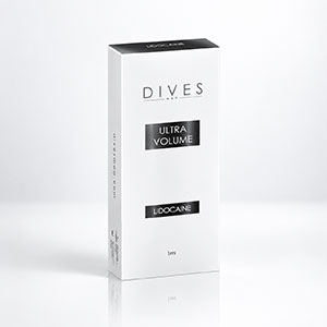<b>Dives Ultra Volume Lidocaine</b><br> Dystrybutor: Dives Med  <br><br>  Usieciowany kwas hialuronowy przeznaczony do korekcji objętości oraz wolumetrii twarzy. Technologia produkcji Hy-BRID zapewnia uzyskanie długich i stabilnych łańcuchów kwasu hialuronowego, uplastyczniając cząsteczki preparatu. Efektem zastosowanej metody produkcyjnej jest wysokoplastyczny żel. Dzięki temu efekt jest zawsze harmonijny i zgodny z indywidualnymi rysami pacjenta.