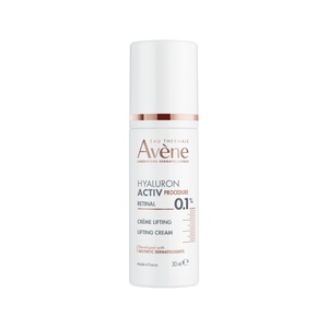 <b> HYALURON ACTIV PROCEDURE </b><br> Dystrybutor: Pierre Fabre Dermo-Cosmetique <br><br> Krem liftingujący o zawartości 0,1% retinalu, który wspiera odnowę komórkową oraz poprawia jędrność i sprężystość skóry. Formułę uzupełniają dwie frakcje kwasu hialuronowego – wysokocząsteczkowy i HAF-120 – zapewniające nawilżenie, wygładzenie i wsparcie elastyczności oraz 2% niacynamidu, wzmacniającego barierę ochronną i wyrównującego koloryt skóry. Regularne stosowanie wspiera młodszy wygląd skóry. Krem może być stosowany samodzielnie lub jako pielęgnacja wspierająca po zabiegach medycyny estetycznej, po odbudowie naskórka.