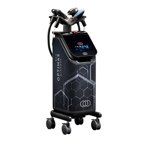 <b> Optimas Max Inmode  </b><br> Dystrybutor: Shar-Pol  <br><br> Platforma umożliwia wykonywanie szerokiego zakresu zabiegów, obejmujących ujędrnianie i przebudowę skóry, fotoodmładzanie, redukcję zmian naczyniowych i pigmentacyjnych, depilację, a także modelowanie sylwetki i redukcję tkanki tłuszczowej oraz cellulitu. Wśród dostępnych aplikatorów znajdują się m.in. Morpheus8 Burst/Burst Deep, Lumecca Peak, Diolaze XL Max, Vasculaze Max, Forma, Plus oraz BodyFX Pro/MiniFX Pro. Zastosowane technologie pozwalają na precyzyjne dopasowanie parametrów do wskazania i obszaru zabiegowego, a konstrukcja platformy umożliwia łączenie różnych procedur w ramach kompleksowych terapii estetycznych.